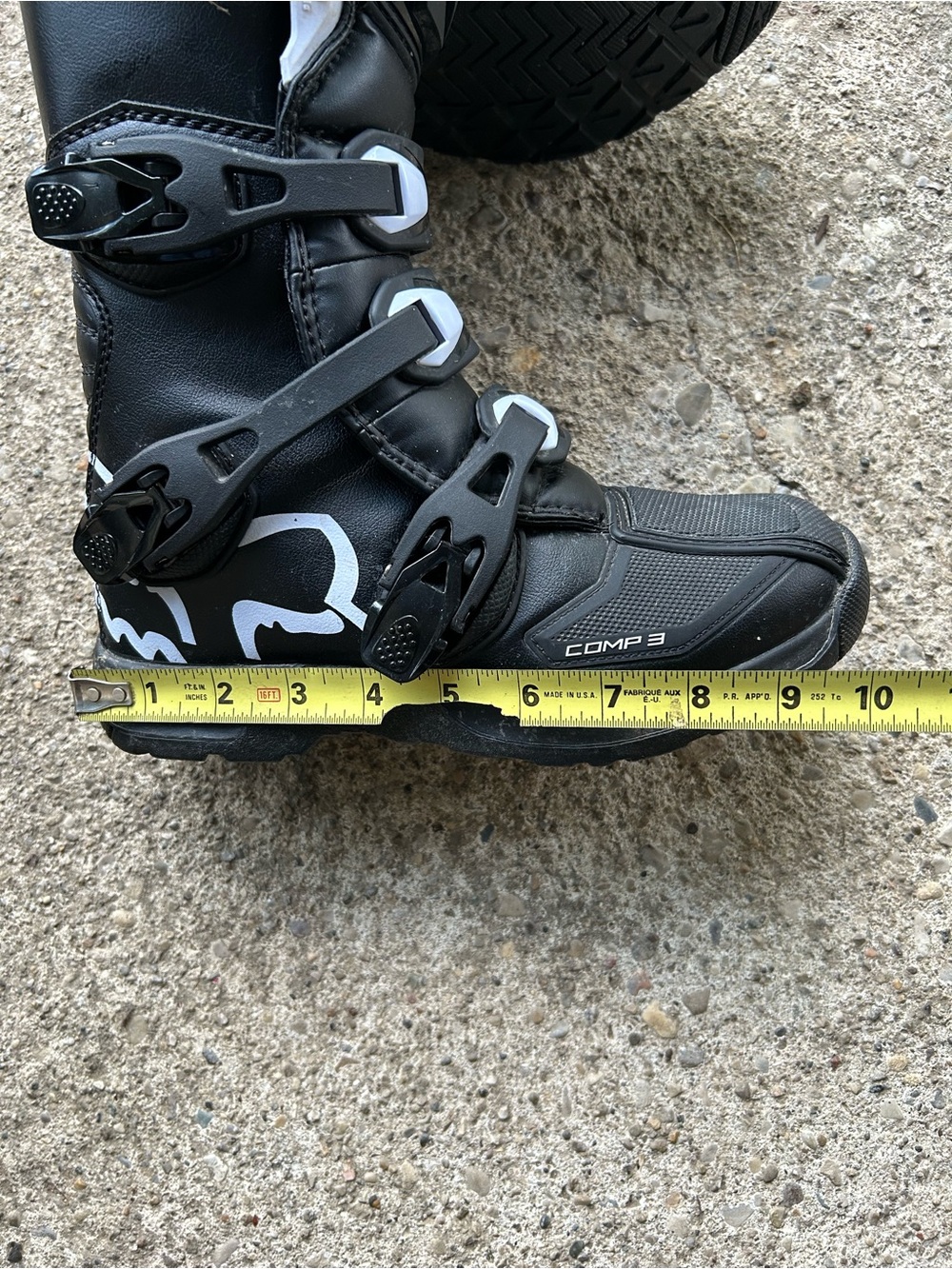 Fox Comp3 Black Motocross Boots y6.    39 - Picture 7 of 9